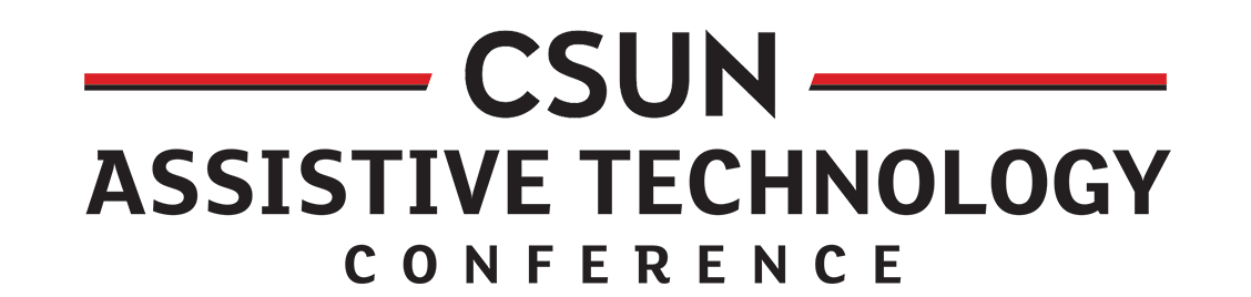 CSUN Assistive Technology Conference logo in black font