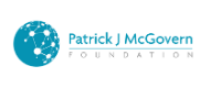 patrick J McGovern Foundation logo in blue with a design element of the earth